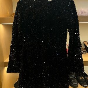 Black Sequin Dress